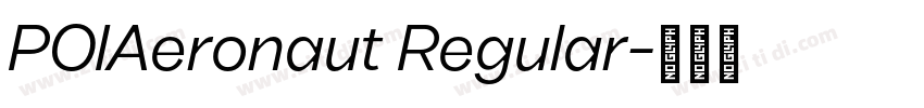 POIAeronaut Regular字体转换